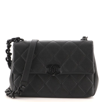Chanel My Everything Flap Bag Quilted Caviar Medium