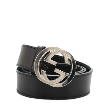Gucci Interlocking G Belt Leather Wide