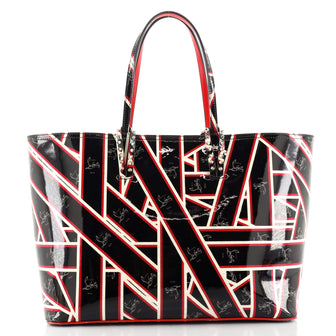 Christian Louboutin Cabata East West Tote Printed Patent Large