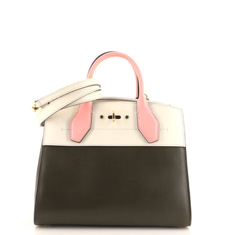 Louis Vuitton City Steamer Handbag Leather PM