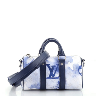 Louis Vuitton Keepall Bandouliere Bag Limited Edition Monogram Watercolor Canvas XS