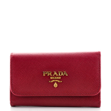Prada 6 Key Holder Saffiano Leather