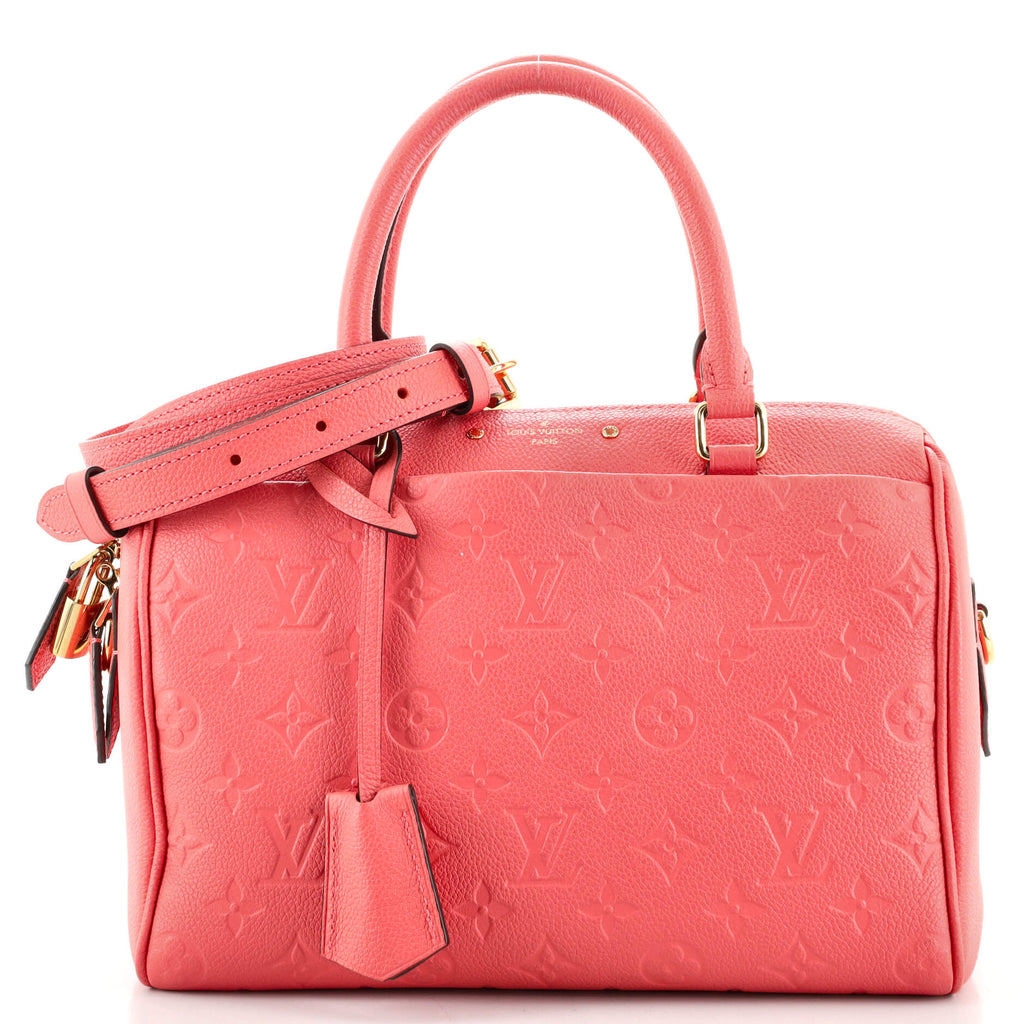 Speedy Bandoulière 20 Bag - Luxury Monogram Empreinte Leather Pink
