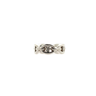 Hermes Chaine d'Ancre Enchainee Ring Sterling Silver Small