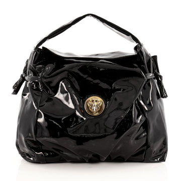 Gucci Hysteria Fold Over Hobo Patent Medium