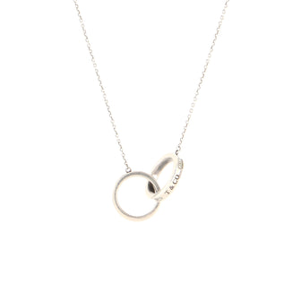 Tiffany & Co. 1837 Interlocking Circles Pendant Necklace Sterling Silver Small