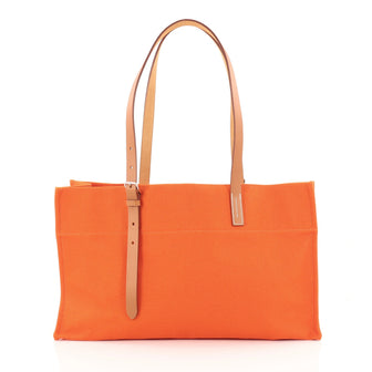 Hermes Etriviere Elan Shopping Tote Toile and Leather