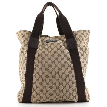 Gucci Original Web Tote GG Canvas Tall