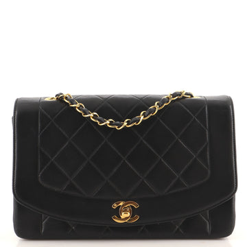 Chanel Vintage Diana Flap Bag Quilted Lambskin Medium
