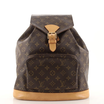 Louis Vuitton Vintage Montsouris Backpack Monogram Canvas GM