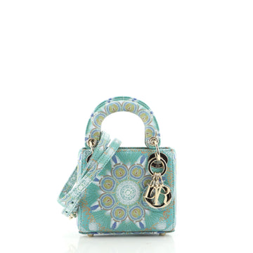 Christian Dior Dior In Lights Lady Dior Bag Embroidered Painted Calfskin Mini