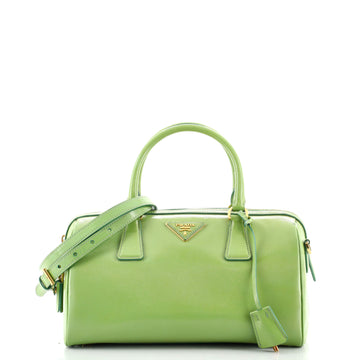 Prada Convertible Satchel Vernice Saffiano Leather Medium