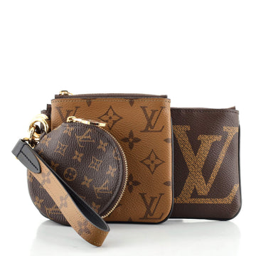 Louis Vuitton Trio Pouch Set Reverse Monogram Giant