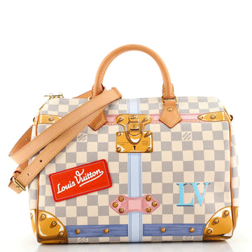 Louis Vuitton Speedy Bandouliere Bag Limited Edition Damier Summer Trunks 30
