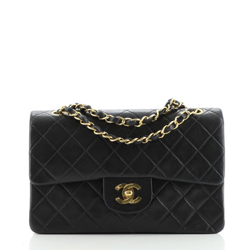 Chanel Vintage Classic Double Flap Bag Quilted Lambskin Small