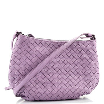 Bottega Veneta Saddle Zip Messenger Bag Intrecciato Nappa Mini