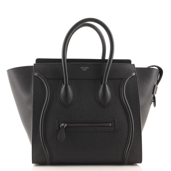 Celine Luggage Bag Grainy Leather Mini