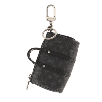 Louis Vuitton Monogram Eclipse Grey Canvas Bag Charm / Key Holder