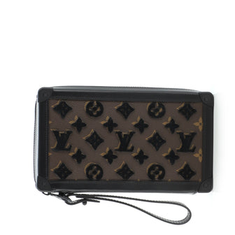 Louis Vuitton Soft Trunk Clutch Monogram Tuffetage Canvas