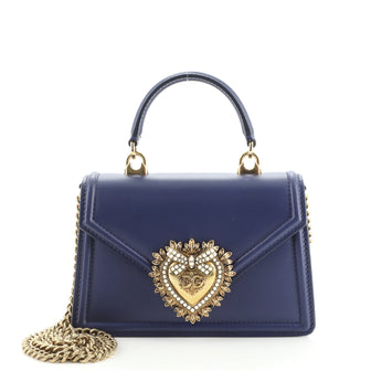 Dolce & Gabbana Devotion Top Handle Bag Leather Small
