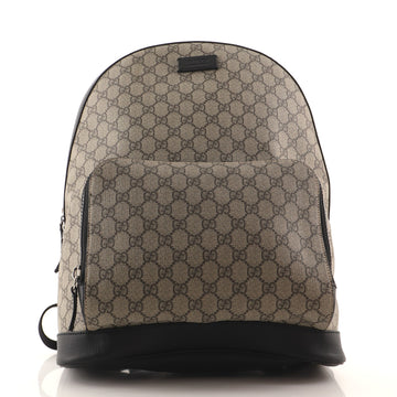 Gucci Zip Pocket Backpack GG Coated Canvas Medium