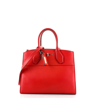 Louis Vuitton City Steamer Handbag Leather MM