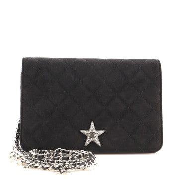 Chanel Cocostellar Wallet On Chain Quilted Suede