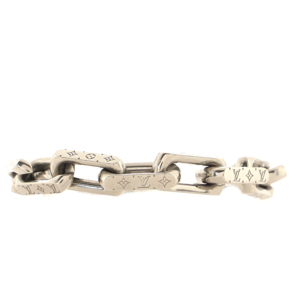 Louis Vuitton LV Chain Links Bracelet, Silver, L