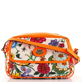 Gucci Shoulder Bag Flora Canvas Small