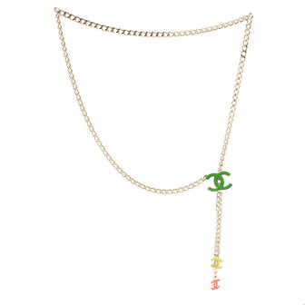 Chanel Tricolor CC Chain Belt Metal and Enamel