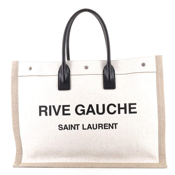 Saint Laurent Rive Gauche Shopper Tote Canvas Large