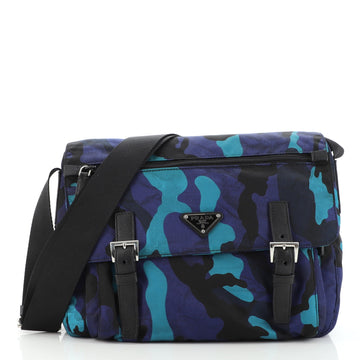 Prada Camouflage Messenger Bag Printed Tessuto Small