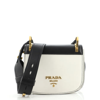 Prada Pionniere Saddle Crossbody Bag City Calfskin Small