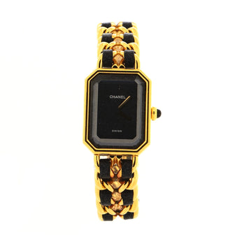 Chanel Premiere Rock Quartz Watch Plated Metal and Leather 20