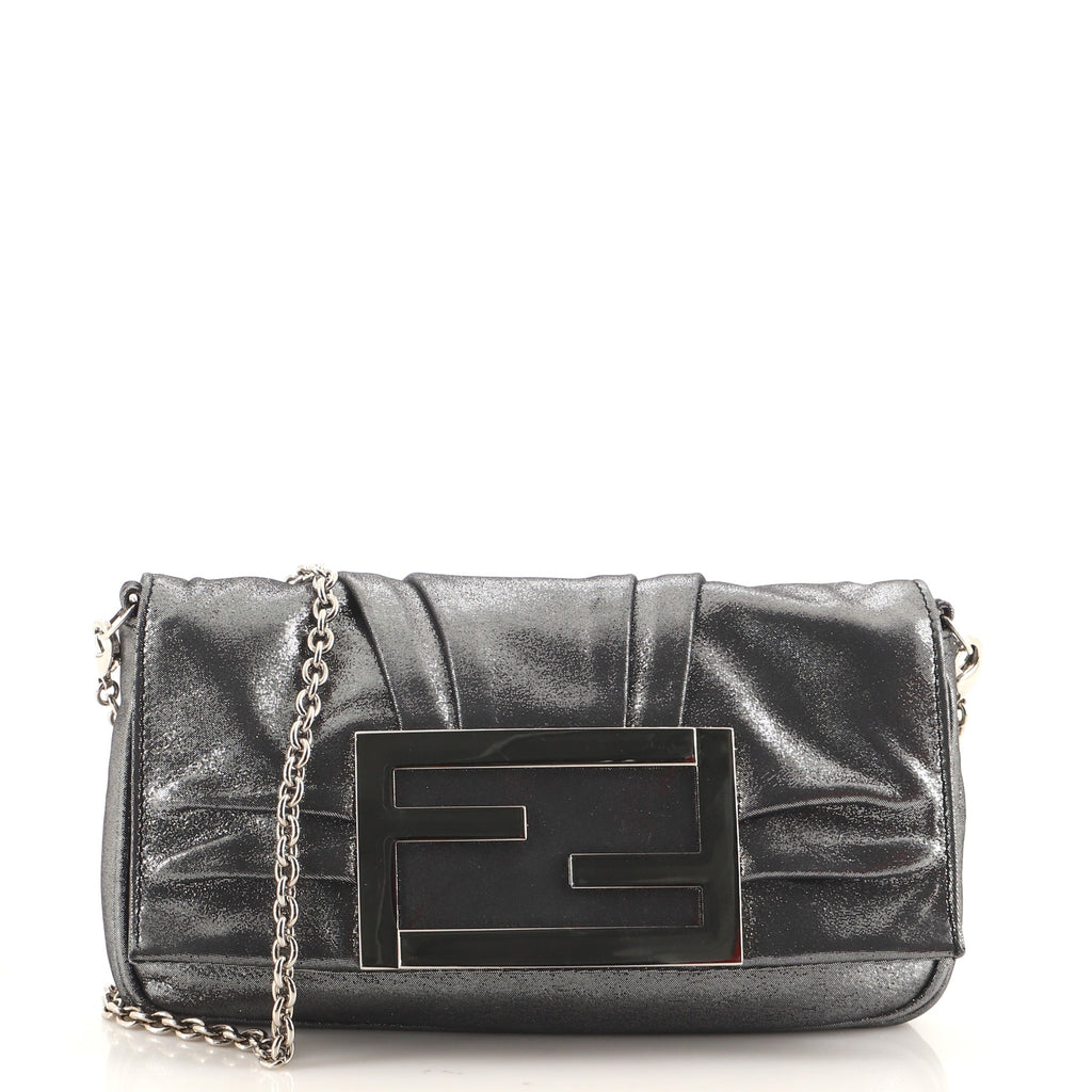 Fendi Mia Chain Pochette Iridescent Leather Mini 125209