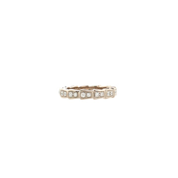 Bvlgari Serpenti Viper Ring 18K White Gold and Diamonds