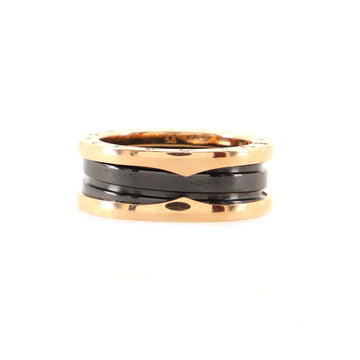 Bvlgari B.Zero1 Two Band Ring 18K Rose Gold and Ceramic
