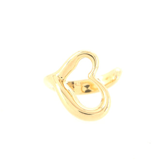 Tiffany & Co. Elsa Peretti Open Heart Ring 18K Yellow Gold Small