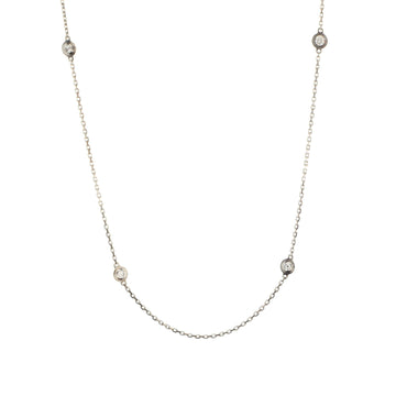 Cartier Diamants Legers 6 Diamonds Necklace 18K White Gold and Diamonds