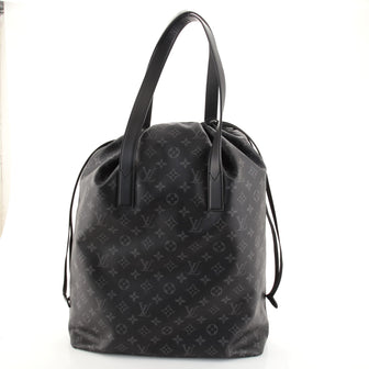 Louis Vuitton Cabas Light Drawstring Bag Monogram Eclipse Canvas