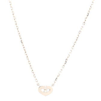 Cartier C Heart de Cartier Pendant Necklace 18K White Gold with Diamond XS