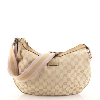 Gucci Saddle Zip Messenger Bag GG Canvas Medium