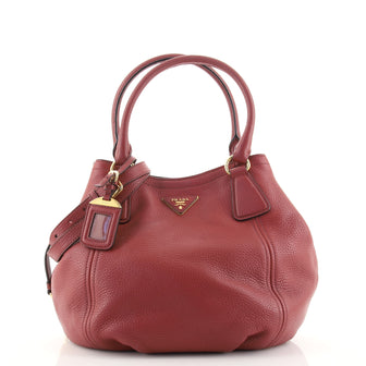 Prada Convertible Shopping Tote Vitello Daino Medium