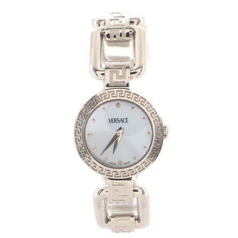 Versace Medusa Corniche Quartz Watch Stainless Steel and Mother of Pearl 23