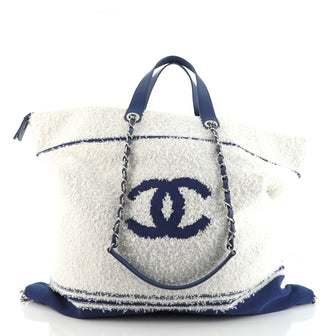 Chanel Venise Biarritz Shopping Tote Terry Cloth Large