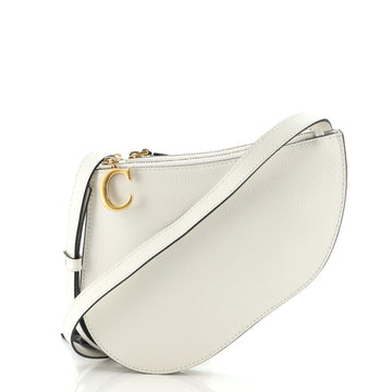 Christian Dior Saddle Triple Zip Crossbody Pouch Leather