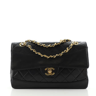 Chanel Vintage CC Chain Flap Bag Quilted Lambskin Medium