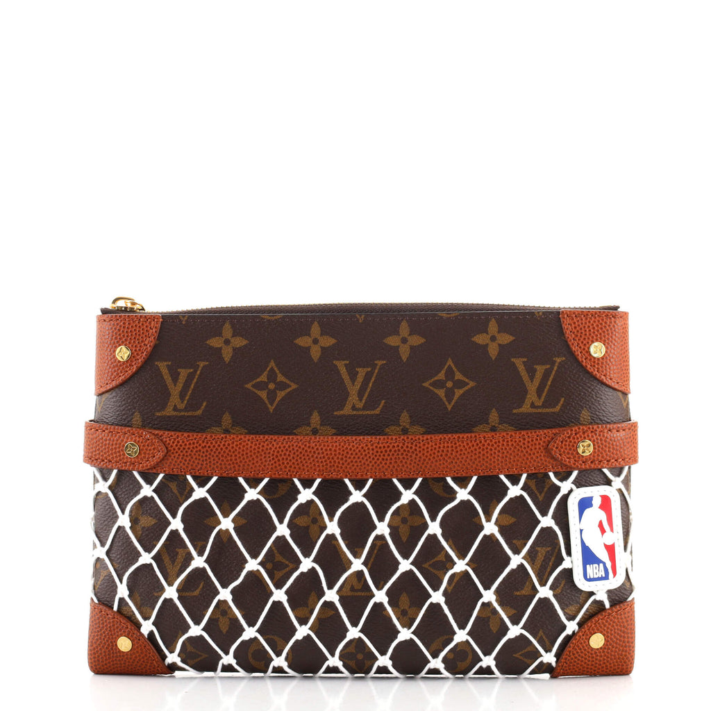 Louis Vuitton LV x NBA Net Flat Pouch Monogram Canvas Brown 12520988
