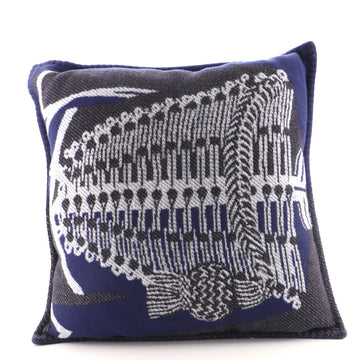 Hermes Brandebourgs Pillow Wool and Cashmere