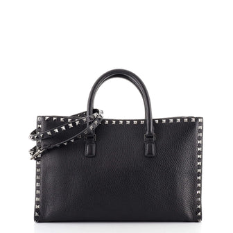Valentino Rockstud Convertible Tote Leather Medium